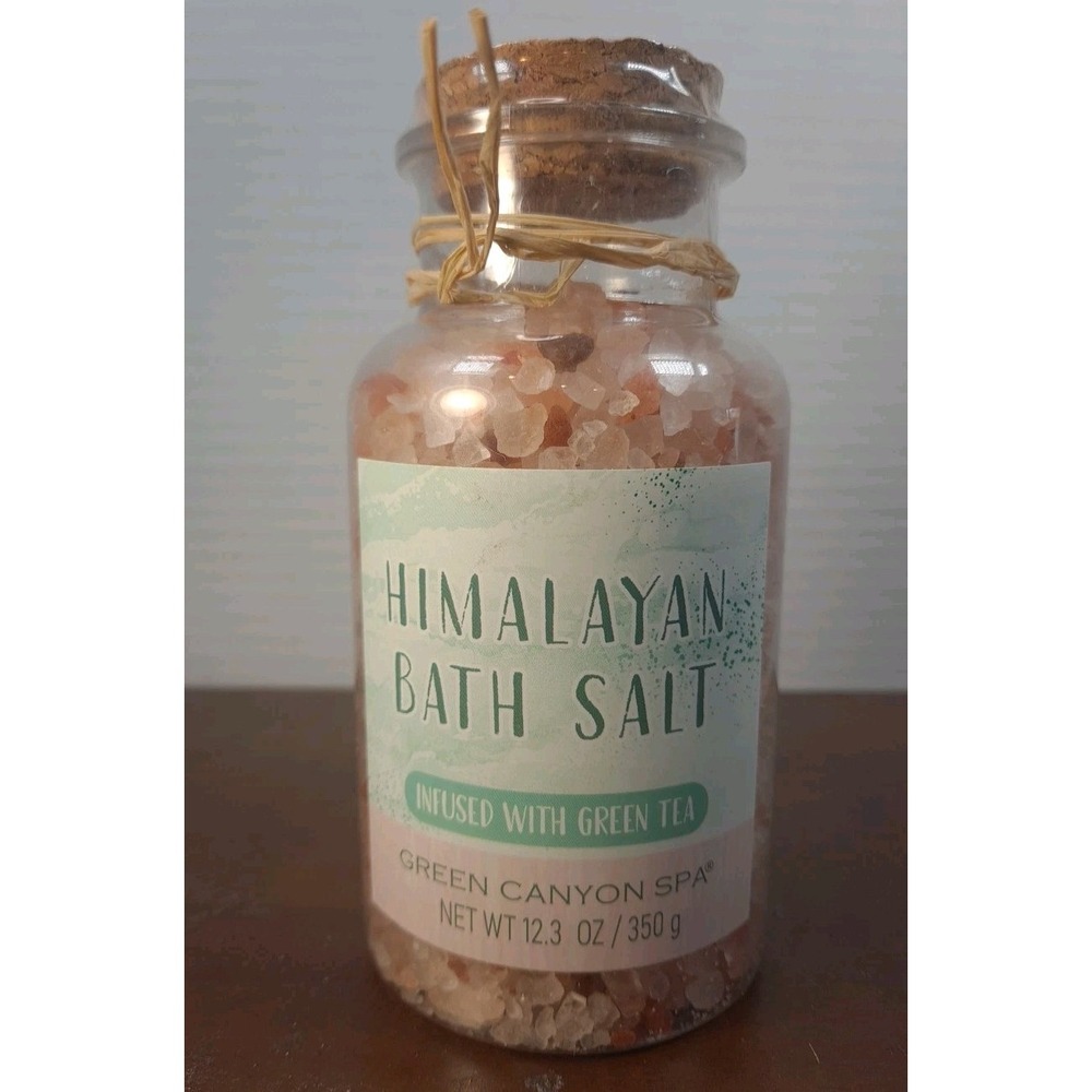 Himalayan Bath Salt Infused With Green Tea 12.3oz Green Canyon Spa‎ Cruelty Free